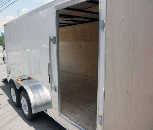 Enclosed Trailer 7'x16' - V-Nose Motorcycle Lawn Mower Storage - Image 8