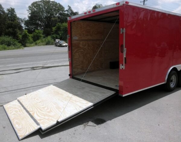 Enclosed Trailer 8.5'x24' Red - Motorcycle Trailer Car Truck Argo ATV Hauler Storage - Image 6