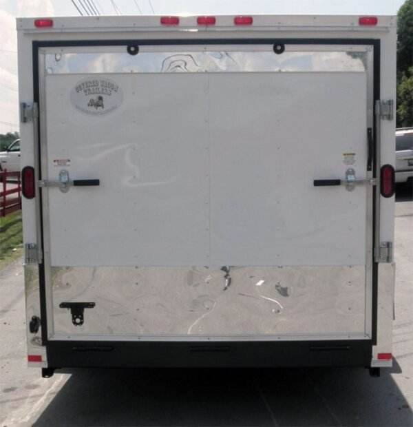 Enclosed Trailer 7'x16' - V-Nose Motorcycle Lawn Mower Storage - Image 3