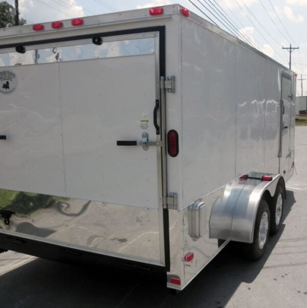 Enclosed Trailer 7'x16' - V-Nose Motorcycle Lawn Mower Storage - Image 16