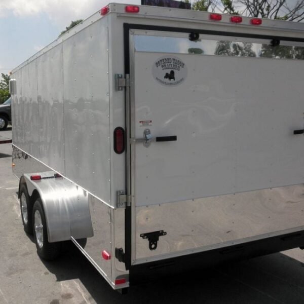 Enclosed Trailer 7'x16' - V-Nose Motorcycle Lawn Mower Storage - Image 2