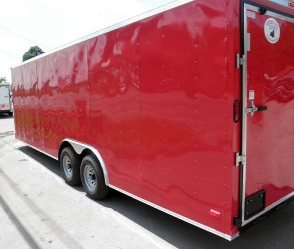 Enclosed Trailer 8.5'x24' Red - Motorcycle Trailer Car Truck Argo ATV Hauler Storage - Image 14