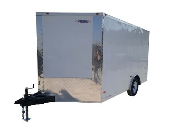 Enclosed Trailer 8.5'x12' with Dove Gate and Side Door Storage