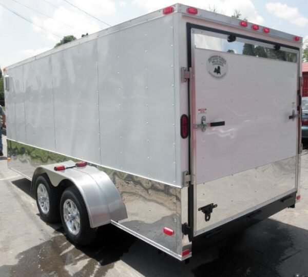 Enclosed Trailer 7'x16' - V-Nose Motorcycle Lawn Mower Storage