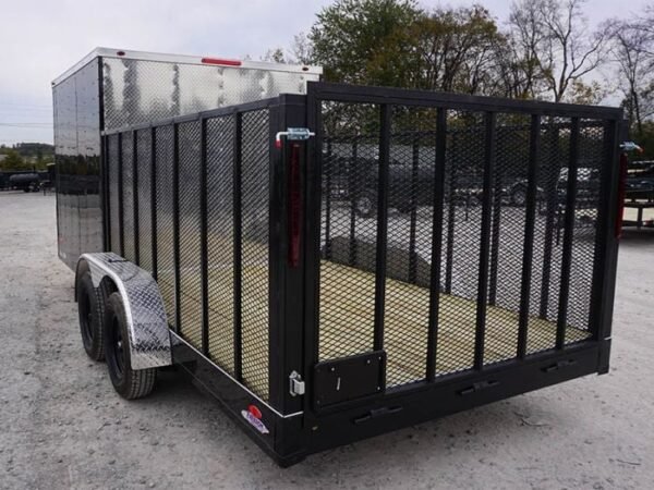 Enclosed Utility Hybrid Trailer 7'x18' with Side Door- Lawn Mower Equipment Hauler Storage - Image 9