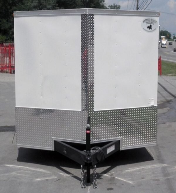 Enclosed Trailer 7'x16' - V-Nose Motorcycle Lawn Mower Storage - Image 15