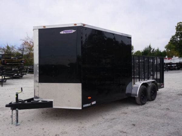 Enclosed Utility Hybrid Trailer 7'x18' with Side Door- Lawn Mower Equipment Hauler Storage - Image 12