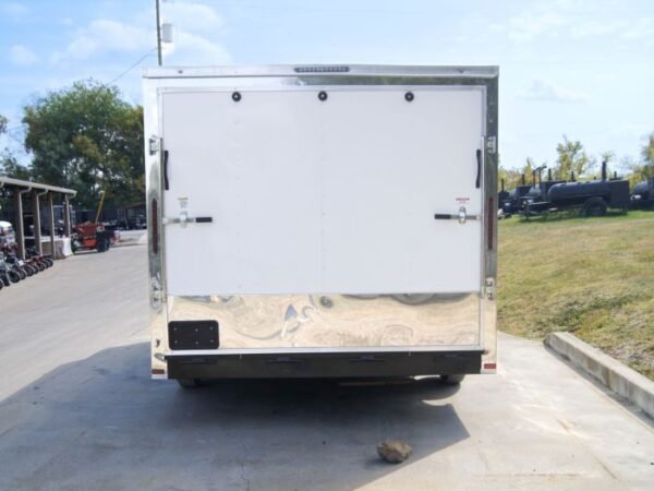 8.5x14 V-Nose Enclosed Trailer - Diamond Plate Floor Storage - Image 4