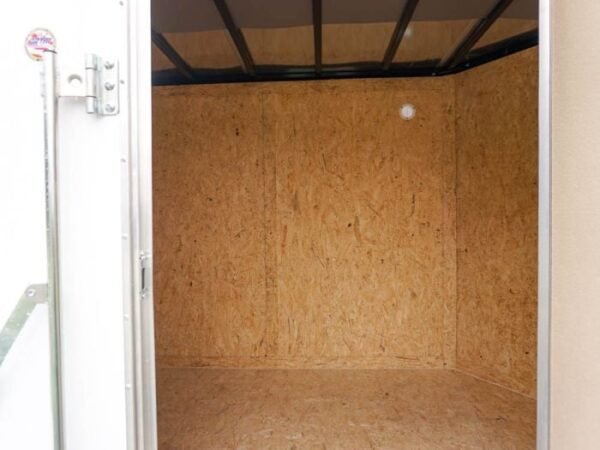 Enclosed Trailer 7x12 Single Axle 3500lbs V-Nose W/ Ramp Storage - Image 13