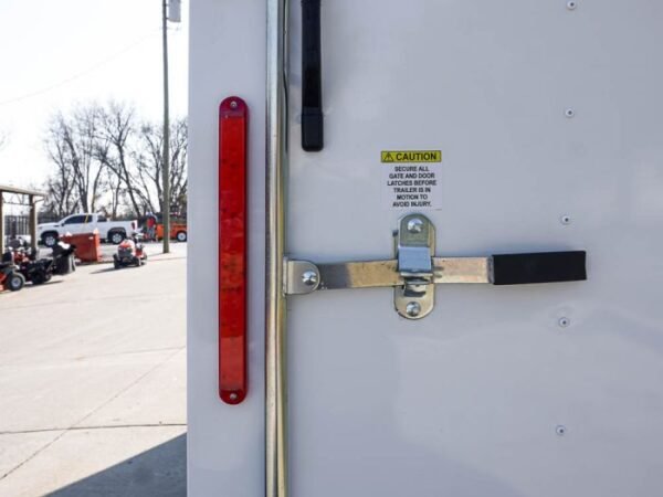 Enclosed Trailer Custom 7'x18' White Tandem Axle with Ramp and E-Tracks Storage - Image 14