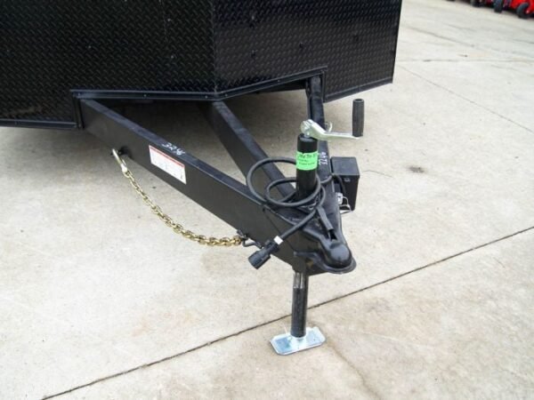 8.5x18 Black V-Nose Enclosed Trailer with Blackout Package (2) 3,500lb Axles - Image 9