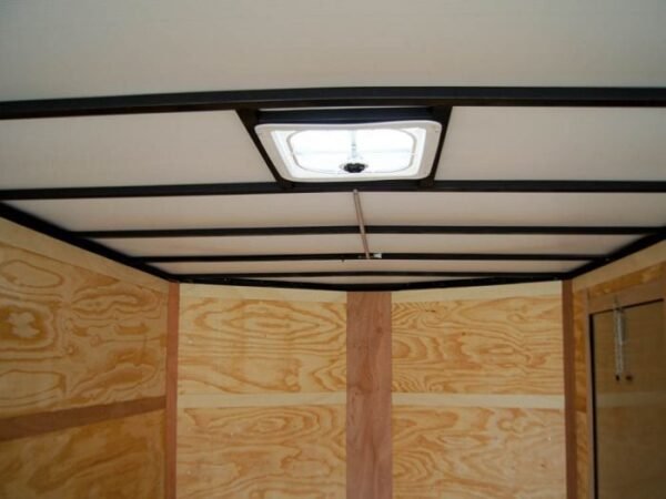 8.5x18 Black V-Nose Enclosed Trailer with Blackout Package (2) 3,500lb Axles - Image 15