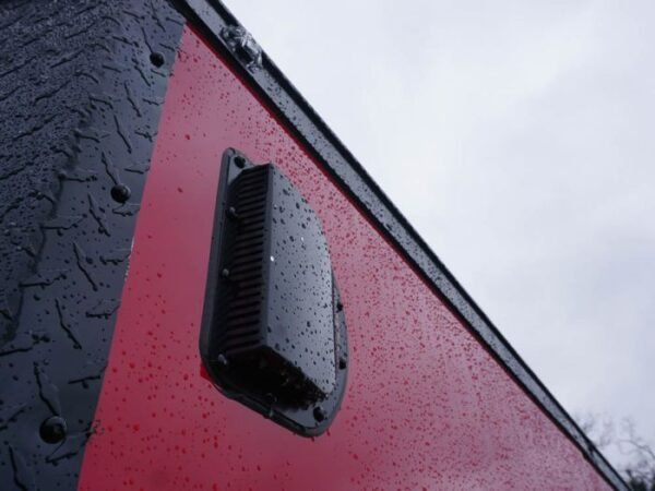 6x12 Enclosed Trailer Red V-Nose Blackout Package 3,500lb Axle Storage - Image 10