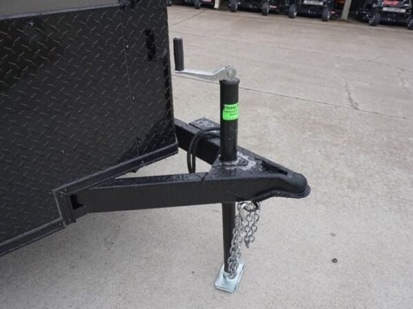 7x12 Enclosed Trailer Charcoal V-Nose Blackout Package 3,500lb Axle Storage - Image 13