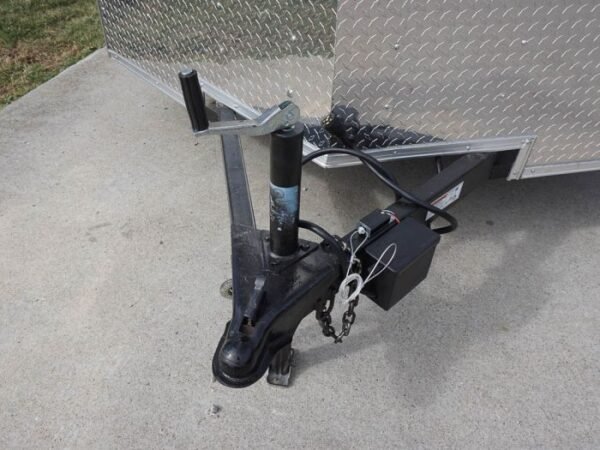 7x12 Enclosed Charcoal Trailer with Silver ATP 3500lb Axle Storage - Image 15