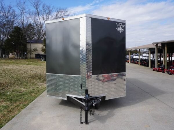 7x12 Enclosed Charcoal Trailer with Silver ATP 3500lb Axle Storage - Image 2