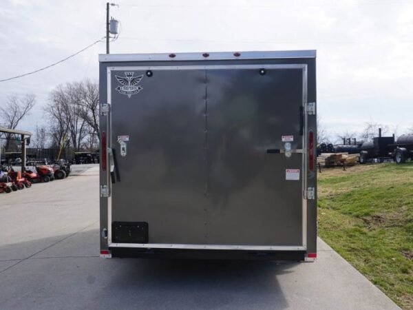 7x12 Enclosed Charcoal Trailer with Silver ATP 3500lb Axle Storage - Image 5