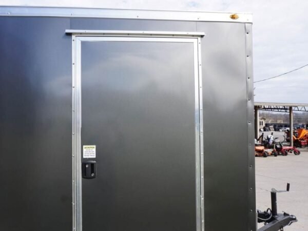 7x12 Enclosed Charcoal Trailer with Silver ATP 3500lb Axle Storage - Image 9