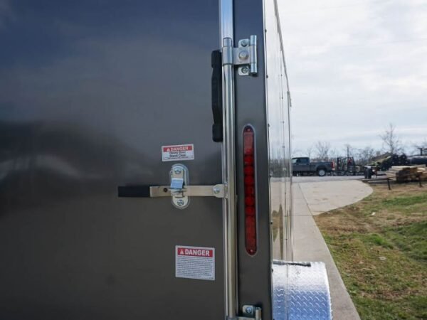 7x12 Enclosed Charcoal Trailer with Silver ATP 3500lb Axle Storage - Image 11