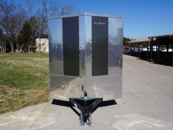 Enclosed Trailer 6'x12' Charcoal- V-Nose 3,500 lb. Axle Storage - Image 3