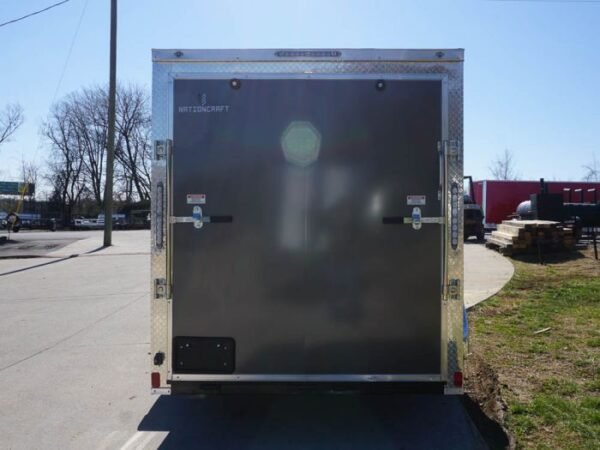 Enclosed Trailer 6'x12' Charcoal- V-Nose 3,500 lb. Axle Storage - Image 7