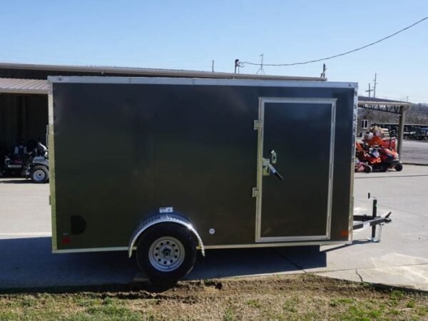 Enclosed Trailer 6'x12' Charcoal- V-Nose 3,500 lb. Axle Storage - Image 9