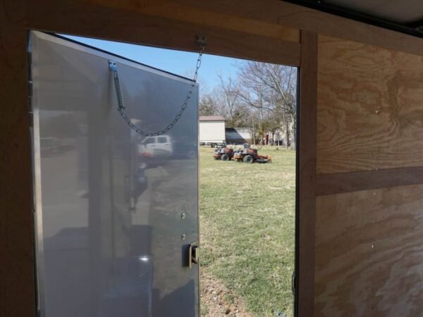 Enclosed Trailer 6'x12' Charcoal- V-Nose 3,500 lb. Axle Storage - Image 25