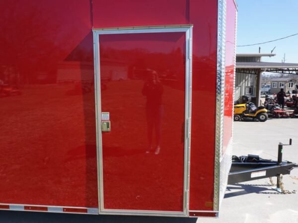 8.5x24 Red Enclosed Trailer (2) 5200lb Axles 7.5 Interior Height Storage - Image 12