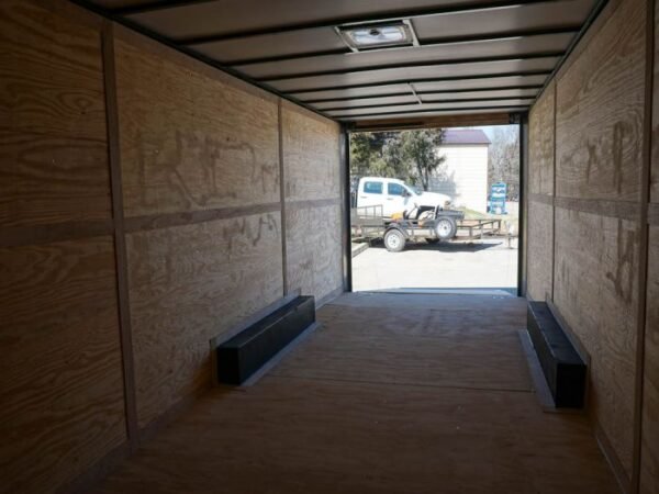 8.5x24 Red Enclosed Trailer (2) 5200lb Axles 7.5 Interior Height Storage - Image 22