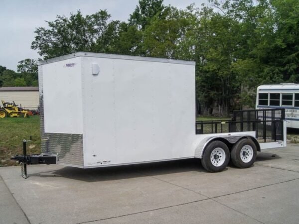 7x18 Hybrid Enclosed Trailer with Side Door (2) 5,200lb Axles Storage - Image 2