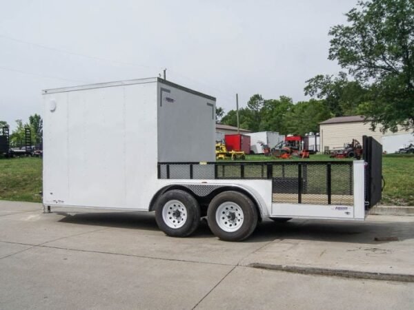 7x18 Hybrid Enclosed Trailer with Side Door (2) 5,200lb Axles Storage - Image 3