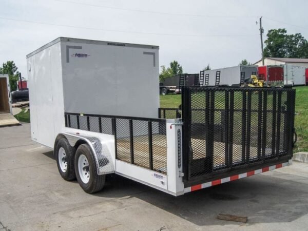 7x18 Hybrid Enclosed Trailer with Side Door (2) 5,200lb Axles Storage - Image 4