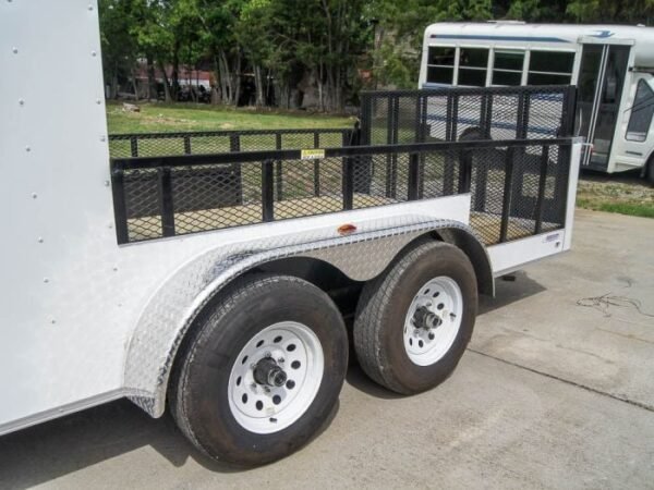 7x18 Hybrid Enclosed Trailer with Side Door (2) 5,200lb Axles Storage - Image 10