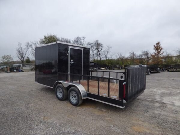 Enclosed Utility Hybrid Trailer 7'x18' with Side Ramp- Lawn Mower Equipment Hauler Storage - Image 12