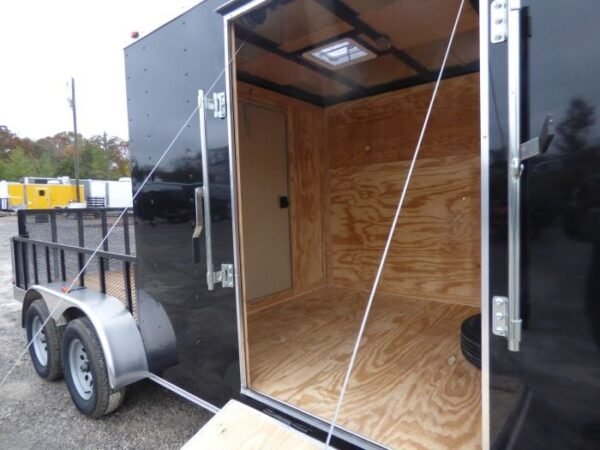 Enclosed Utility Hybrid Trailer 7'x18' with Side Ramp- Lawn Mower Equipment Hauler Storage - Image 6