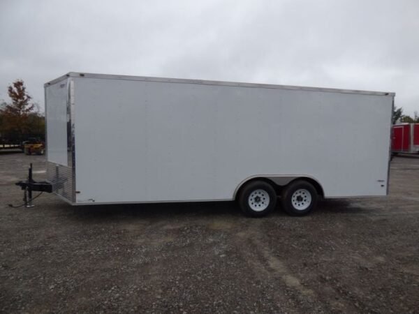 Enclosed Trailer 8.5' x 20' White 3500lb Axles - Cargo Hauler Storage - Image 5