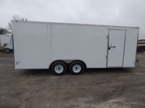 Enclosed Trailer 8.5' x 20' White 3500lb Axles - Cargo Hauler Storage - Image 14