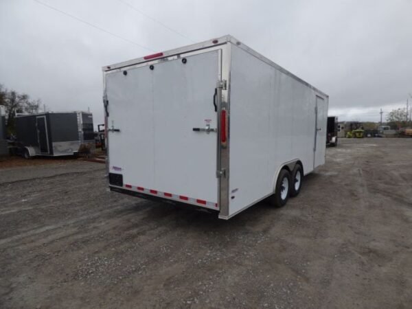 Enclosed Trailer 8.5' x 20' White 3500lb Axles - Cargo Hauler Storage - Image 3