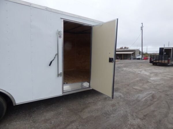 Enclosed Trailer 8.5' x 20' White 3500lb Axles - Cargo Hauler Storage - Image 9