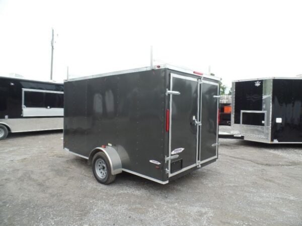 Enclosed Trailer 7'x12' Single Axle 3500 lbs V-Nose Storage - Image 9