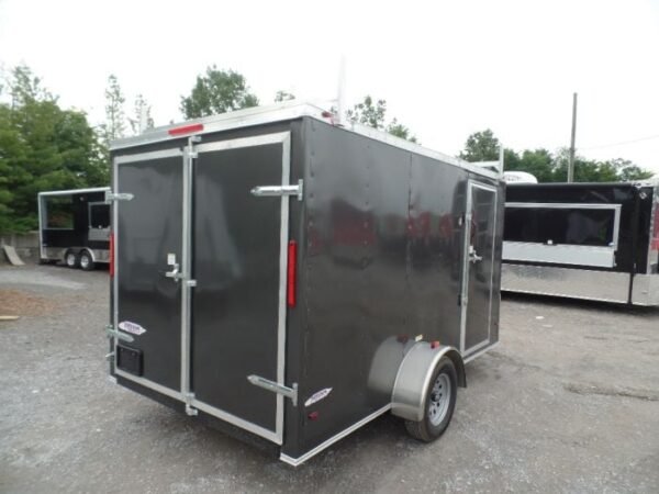 Enclosed Trailer 7'x12' Single Axle 3500 lbs V-Nose Storage - Image 2