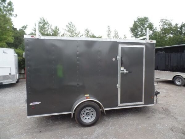 Enclosed Trailer 7'x12' Single Axle 3500 lbs V-Nose Storage