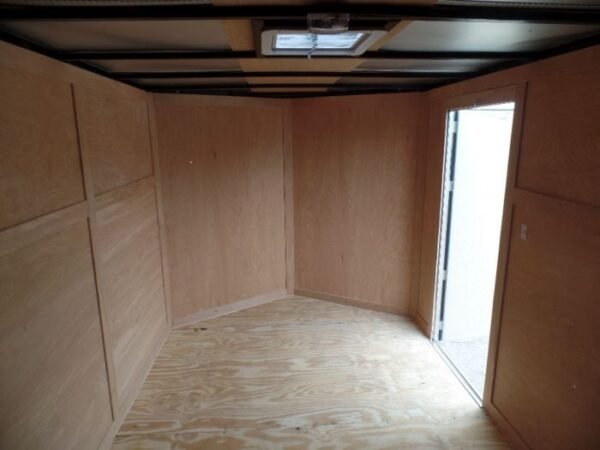 Enclosed Trailer 7'x12' Single Axle 3500 lbs V-Nose Storage - Image 7