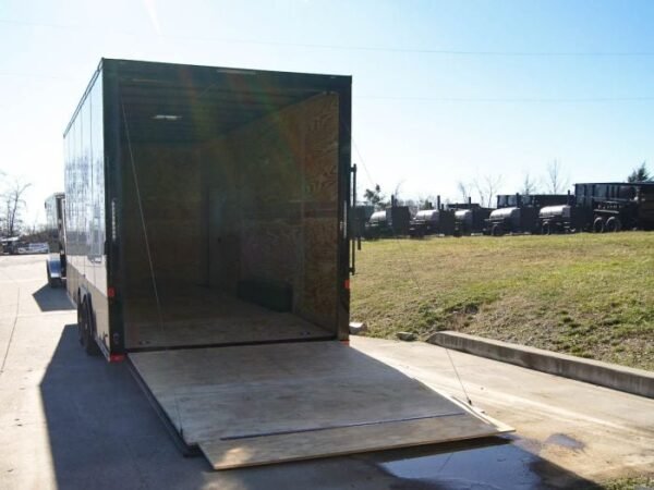 8.5x20 White V-Nose Enclosed Trailer with Blackout Pkg (2) 5,200lb Axles - Image 5