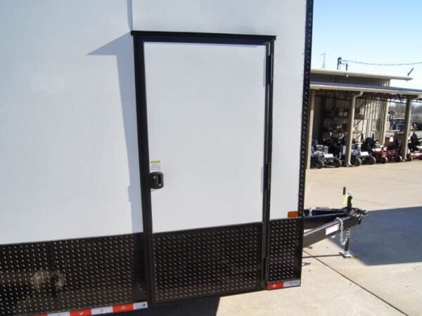 8.5x20 White V-Nose Enclosed Trailer with Blackout Pkg (2) 5,200lb Axles - Image 17