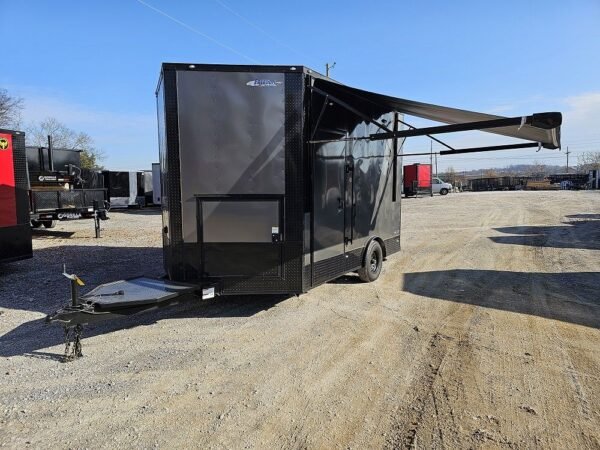 8.5' X 12' Charcoal Special Effects Enclosed Trailer - Image 4