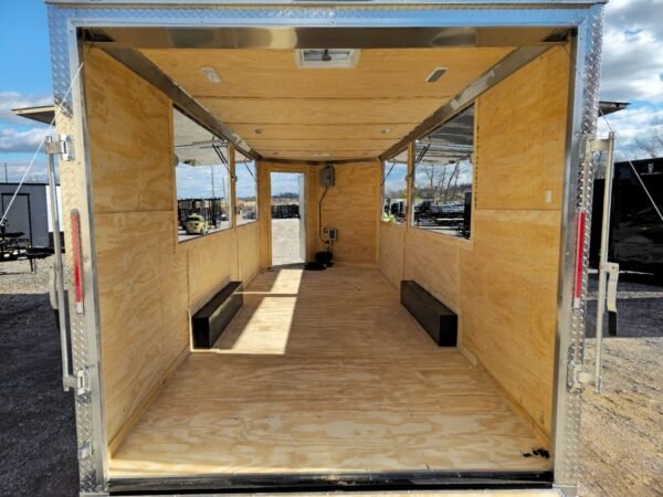 8.5' X 22' Red & Black Custom Enclosed Trailer - Image 11