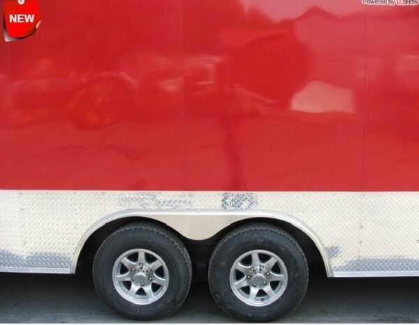 Enclosed Trailer 8.5'x26' Red - Motorcycle Car Lawn Equipment Hauler Storage - Image 4