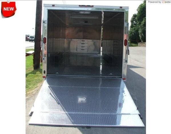 Enclosed Trailer 8.5'x26' Red - Motorcycle Car Lawn Equipment Hauler Storage - Image 2