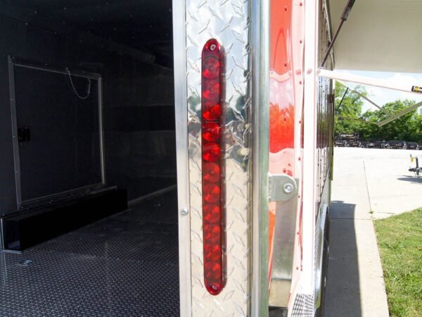 Custom Red 8.5x24 Enclosed Trailer (2) 5200lb Axles ATP Floor Storage - Image 3